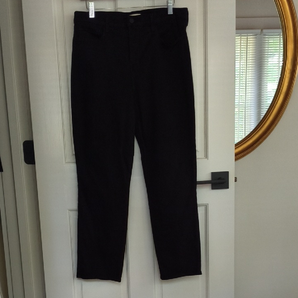 L'AGENCE Women's Alexia High Rise Black Jeans, Size 31 Small Flaw